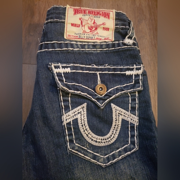 True Religion Jeans Billy Super T Cut Y2K - Picture 2 of 8